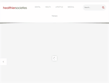 Tablet Screenshot of healthiersocieties.org
